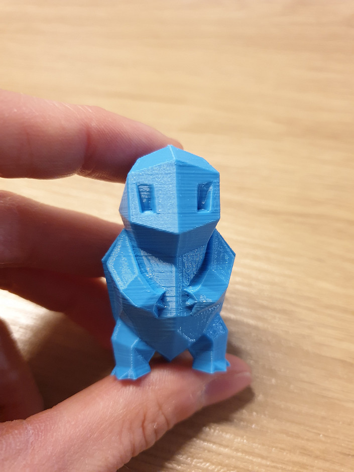Modèle d'exemple d'impression 3D : Carapuce de face
