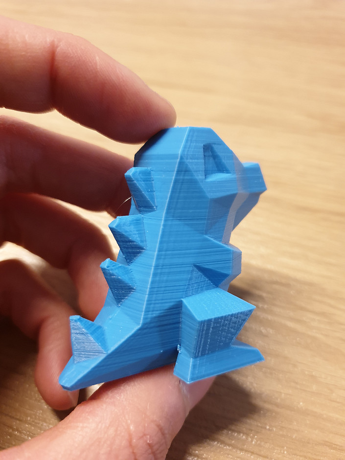 Modèle d'exemple d'impression 3D : Caïminus de dos