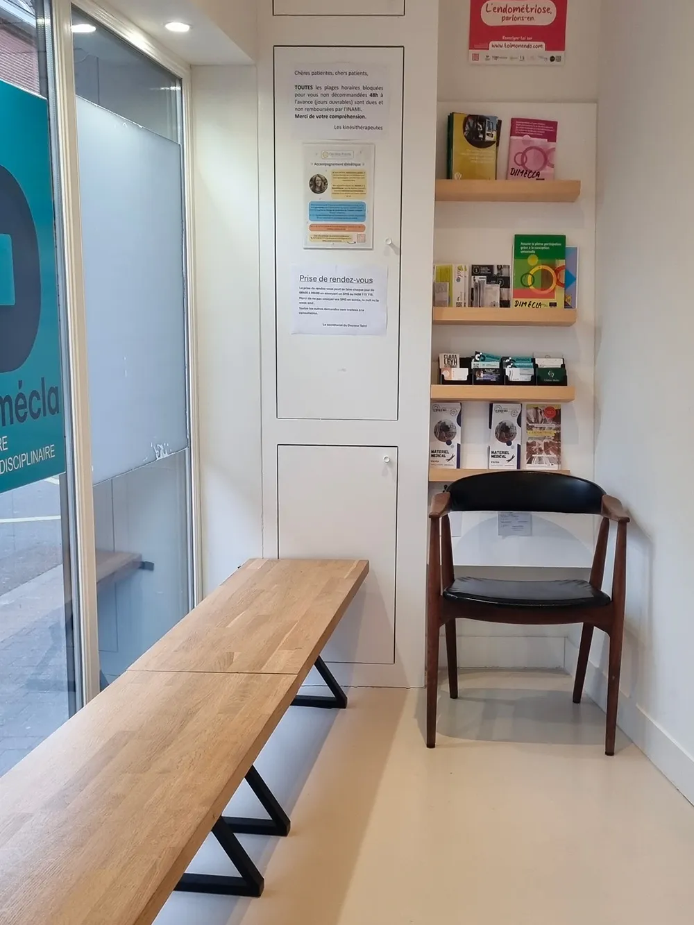 La salle d'attente du cabinet