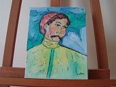 N°15 Le zouave Toile 24x30 cm Huile 50euros