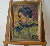 N°6 Auto portrait Gauguin avec cadre Toile 30x40 cm Huile 500 euros
